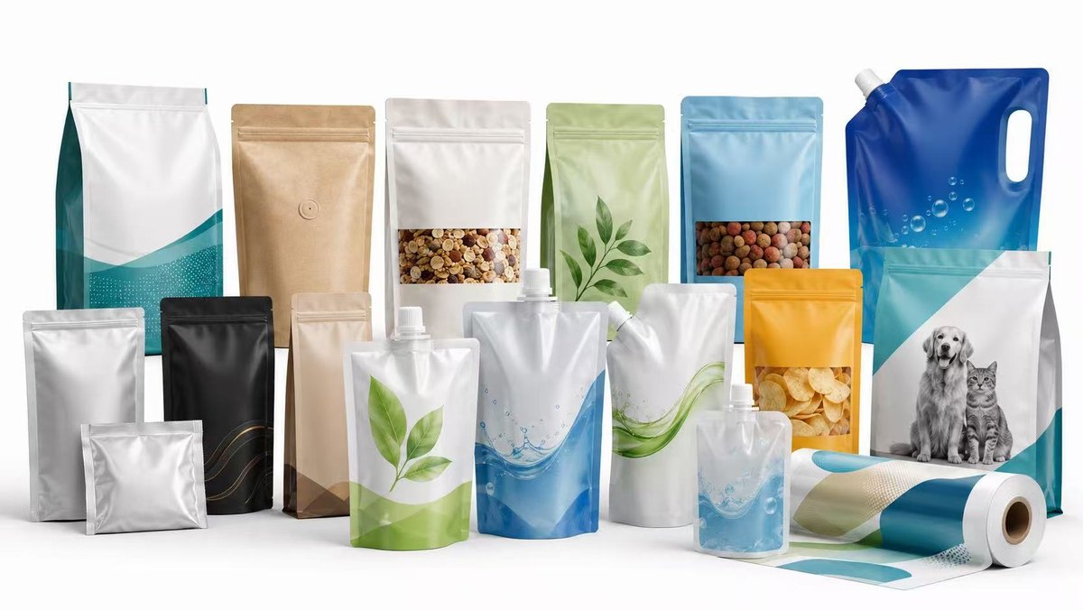 Custom flexible packaging product display for FAQ page
