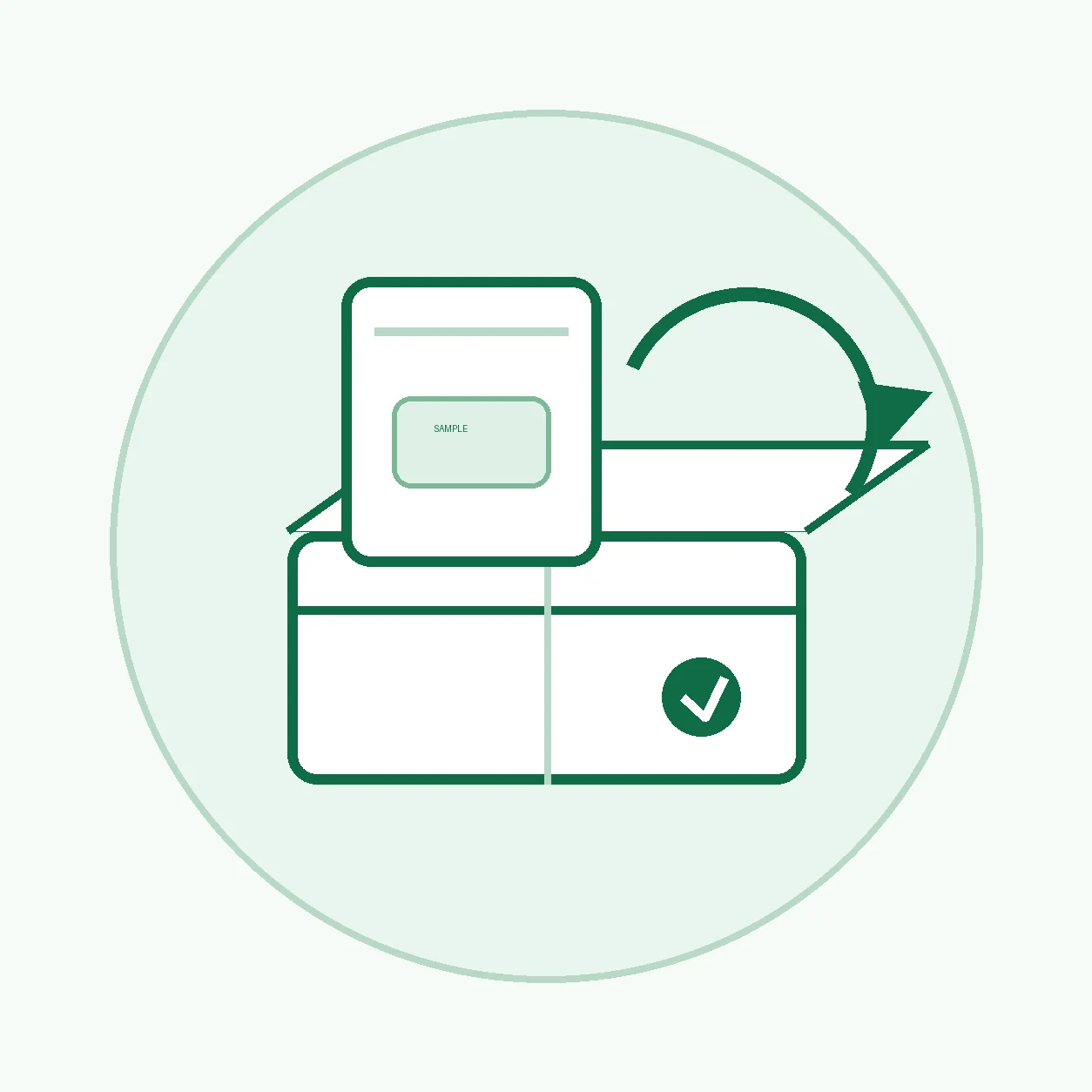 Sampling and sample delivery icon