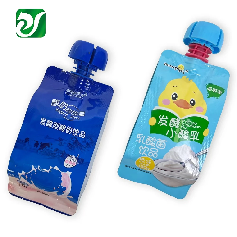 Liquid food spout pouch example