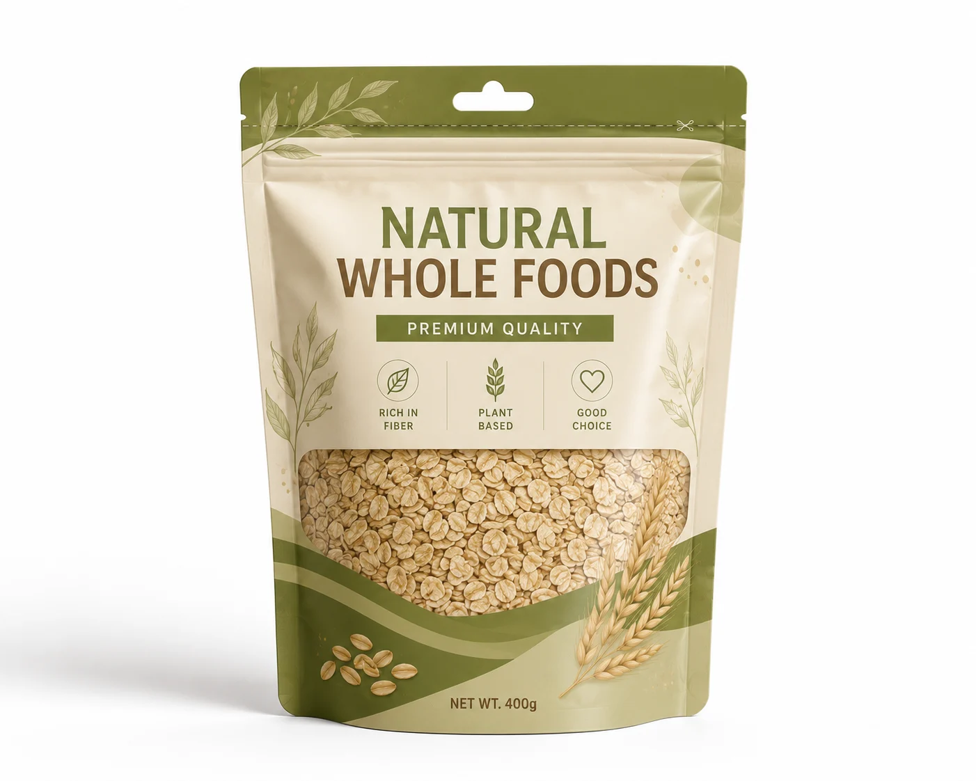 Nut stand up pouch example