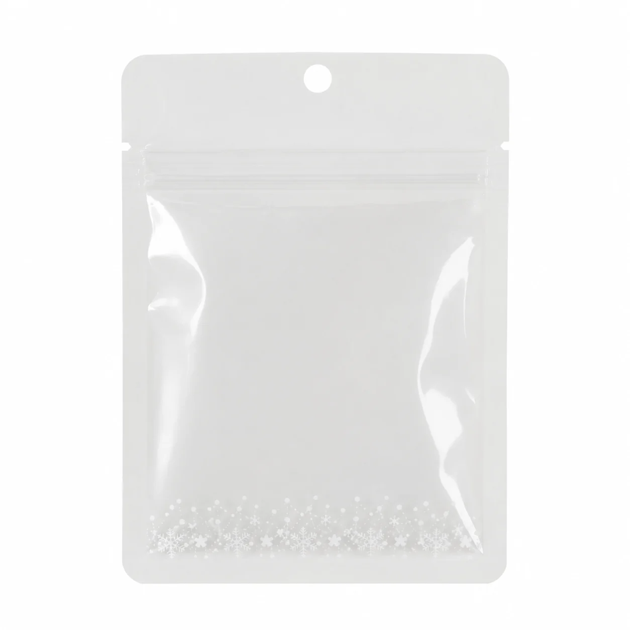 Three side seal pouch clear display detail